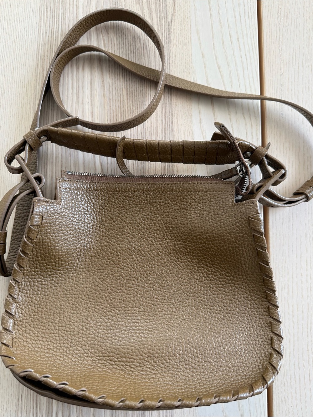 All Saints Women's Tan Leather Crossbody Bag